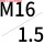 R-M16*1.5P