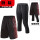 黑色红色条纹短裤+七分裤