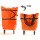 橙色带轮子的购物袋【承重20斤】