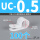 UC-0.5 白色 内径4.8 (100个)