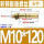 M10*120(5个)彩锌