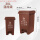 30L分类可拼接桶咖啡色(湿垃圾) 一卷垃圾袋