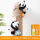棕色麻绳30米+熊猫1只+16朵随机
