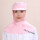 粉红色中网披肩帽M015