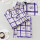 0QM9紫格纹(印花)-短袖长裤
