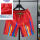 JTX#（308红色油画图案短裤