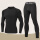 黑线长袖+黑线长裤(N)