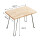 D长方形折叠桌(整装) 【橡胶木】
