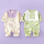 长袖2件装(紫色小龙女+绿色花朵)