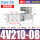 高端4V210-08AC220V