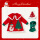 毛衣裙+圣诞帽头饰+围巾