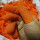 橙色防滑手指套劳保作业使用手指套