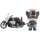 黑猫警长+黑色摩托车