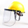 zx透明pvc防护面屏+铝支架+安全帽