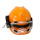 手电+护目镜+头盔(橙色)