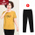 SNYS5121姜黄短袖+黑色裤子