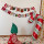 圣诞羊毛毡字母拉旗+拐杖雪饼人