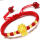黄金福龙+4金珠红绳手链