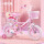 【白胎】粉色+闪光轮+编织筐+娃