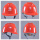 豪华V型ABS安全帽国网标(红色)