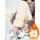 灯芯绒束脚裤：杏-纯色(加绒）