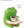 咖啡看书青蛙