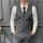 【灰色】马甲+白衬衣+西裤+领带