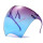上紫下蓝防雾高清面罩(3个装)
