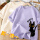 米色(驰骋兔胸标)+紫色(好奇猫左