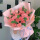 【小清新】19朵粉玫瑰康乃馨混搭花束