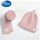 粉色围巾+帽子