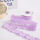 4CM香芋紫-亚麻褶皱丝带 9米