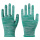 24双条纹绿色尼龙手套