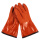 30cm橘红色防水防冻手套-1双装 开司米绒-防冻