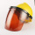 （茶色）防护面罩+V型安全帽