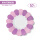 10个紫色花瓣纸盘