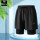 双层泳裤A33-黑