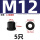 4.8级法兰带垫加高 M12-5只