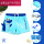 蓝色【泳裤+泳帽+泳镜+鼻夹耳塞+