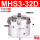 三爪气缸MHS3-32D