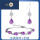 水滴紫水晶耳环+手链+轻奢礼盒