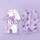 长袖2件装(英文兔+香芋紫兔头)
