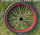 红色朝阳牌加粗钢丝充气胎一套实心轴长度可选