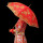 龙凤呈祥(弯柄)双层蕾丝伞