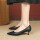 高跟鞋女2024新款搭配裙子黑色(5厘米)哑光皮