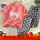 套装-A011-砖红色+格子长裤
