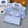 女童衬衣短袖（蓝色条纹）+六一儿童节礼物