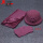 粉紫色[帽子+围巾+手套]