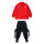 A132红色外套+501黑色长裤