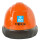 橙色高强度安全帽